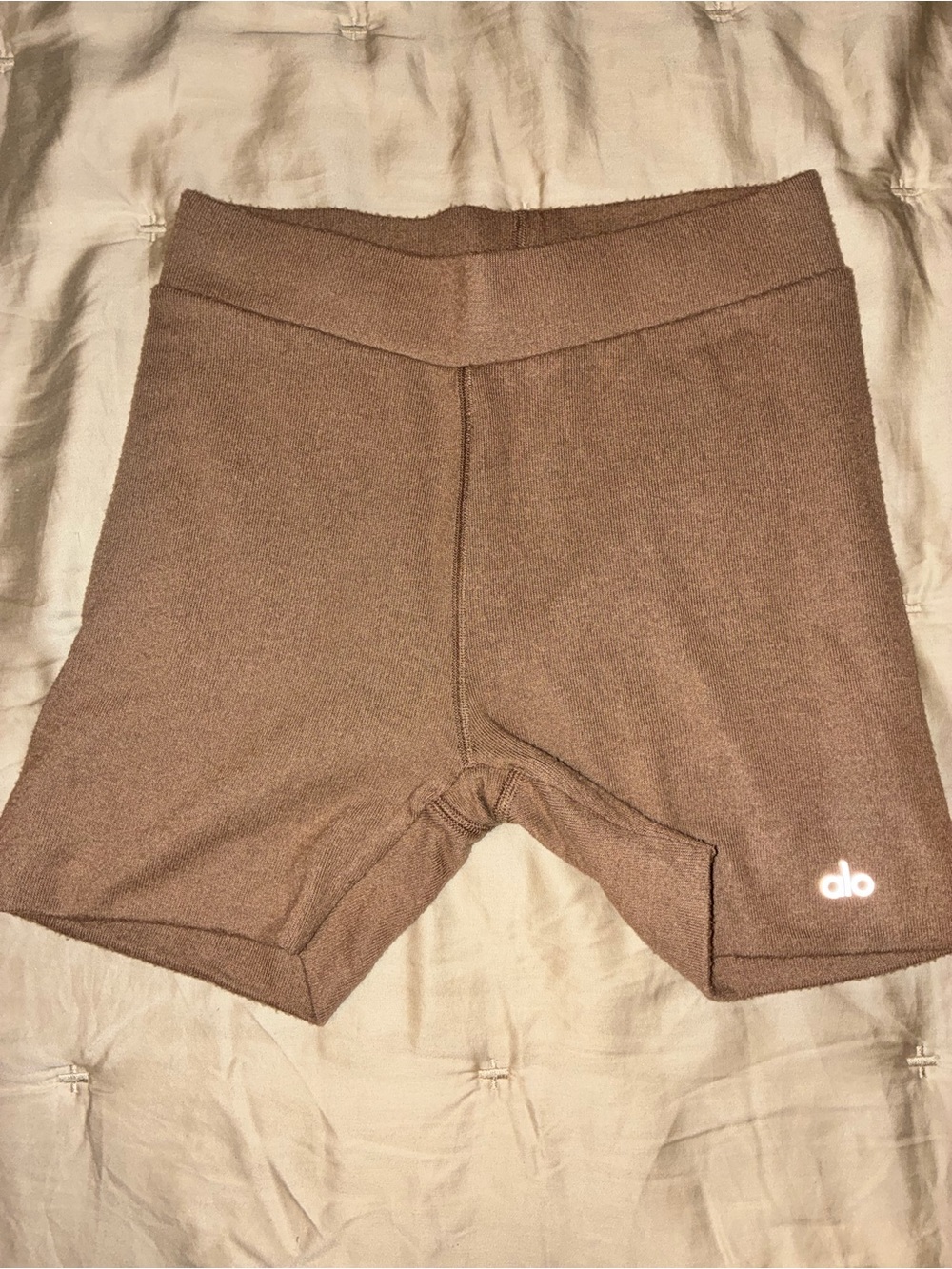 ALO Yoga Brown High-Rise Bike Shorts